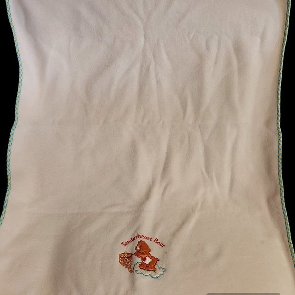 Care Bears Tender Heart Bear Vintage Baby Blanket - Picture 1 of 3